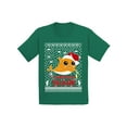 thumbnail image 1 of Awkward Styles Ugly Christmas T-Shirt for Baby Boys Girls Orange Xmas Shark Baby Shirt, 1 of 4