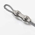 thumbnail image 2 of 12 Pieces Duplex Stainless Steel Clamps Double Stainless Steel Cable Clamps Rope Connector Clamp Duplex Cable Clamp M2 Clamp Cable Clamp For 1.5mm Met cable clamp, 2 of 5