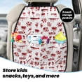 thumbnail image 5 of Fuzoiu Halloween Print 2 Pack Kick Mat Back Seat Protector With 3 Storage Pockets, Universal Car Seat Back Organizer For Kids Pets, Waterproof Backseat Protector For Most Car, 5 of 8