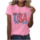 thumbnail image 4 of Karight Womens Summer Short Sleeve Tops Bow Printed Shirts Beach Vacation Outfits Workout Tshirts Casual Clothes, 4 of 4