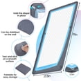 thumbnail image 4 of Kfonla Dog Puppy Pad Tray for 26 x 35 In Training Pads, High Edge Silicon Dog Potty, No Spill Pee Pad Holder for Dogs, Puppy Pee Holder Place on Floor or Wall, 4 of 8