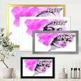 thumbnail image 4 of Designart 'Afro American Pink Woman Fashion Portrait' Modern Framed Art Print, 4 of 4