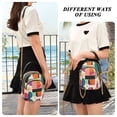thumbnail image 6 of FORMRS Crossbody Bag for Women Quilted Travel Shoulder Cell Phone Purse with Chain Strap Handbag, Beige Abstract, 6 of 7