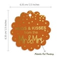 thumbnail image 6 of Inkdotpot Real Gold Foil Hugs & Kisses From The Wedding Tags Favor Hang Paper Tags 50 Pieces, 6 of 6