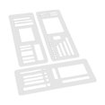 thumbnail image 1 of GUOOL 3Pcs Flexible Record Templates Planner Stencils Set for Daily Planning Boxes Style A, 1 of 9
