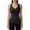 Black, variant on Women's Thermal Velour Vest, Fleece Lined Seamless Built-in Bra Base Layer, Plus Size Lace Trim for Autumn Winter Layering and Warm Base Comfort-Beige