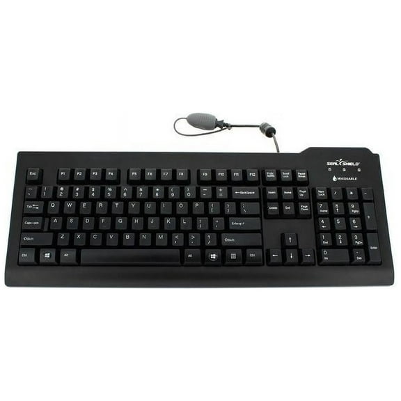 Seal Shield Silver Seal 105 Key Spanish Waterproof Keyboard - Black