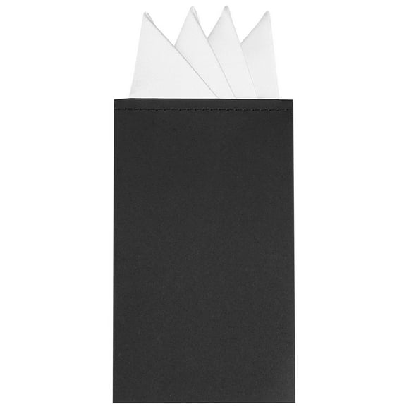 INSPIRE CHIC Pañuelos de bolsillo para hombres Triángulos preplegados en tarjeta Pañuelo de traje Blanco Talla única