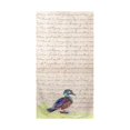thumbnail image 1 of Betsy Drake BT149B Female Wood Duck Beige Script Beach Towel, 1 of 1