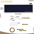 thumbnail image 2 of Alfombrilla autoadhesiva de 78 x 15.7 pulgadas, para rascar para gatos, protector de muebles de escalada, resistente a las garras, almohadillas para orejas para rascar para sofá, pared y gato, 2 of 7