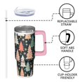 thumbnail image 3 of 30 oz Classic Red Plaid Christmas Tumbler with Handle and Straw, Stainless Steel Insulated Cup 30 oz, Leak Proof Holiday Mug, Winter Gift, 3 of 5