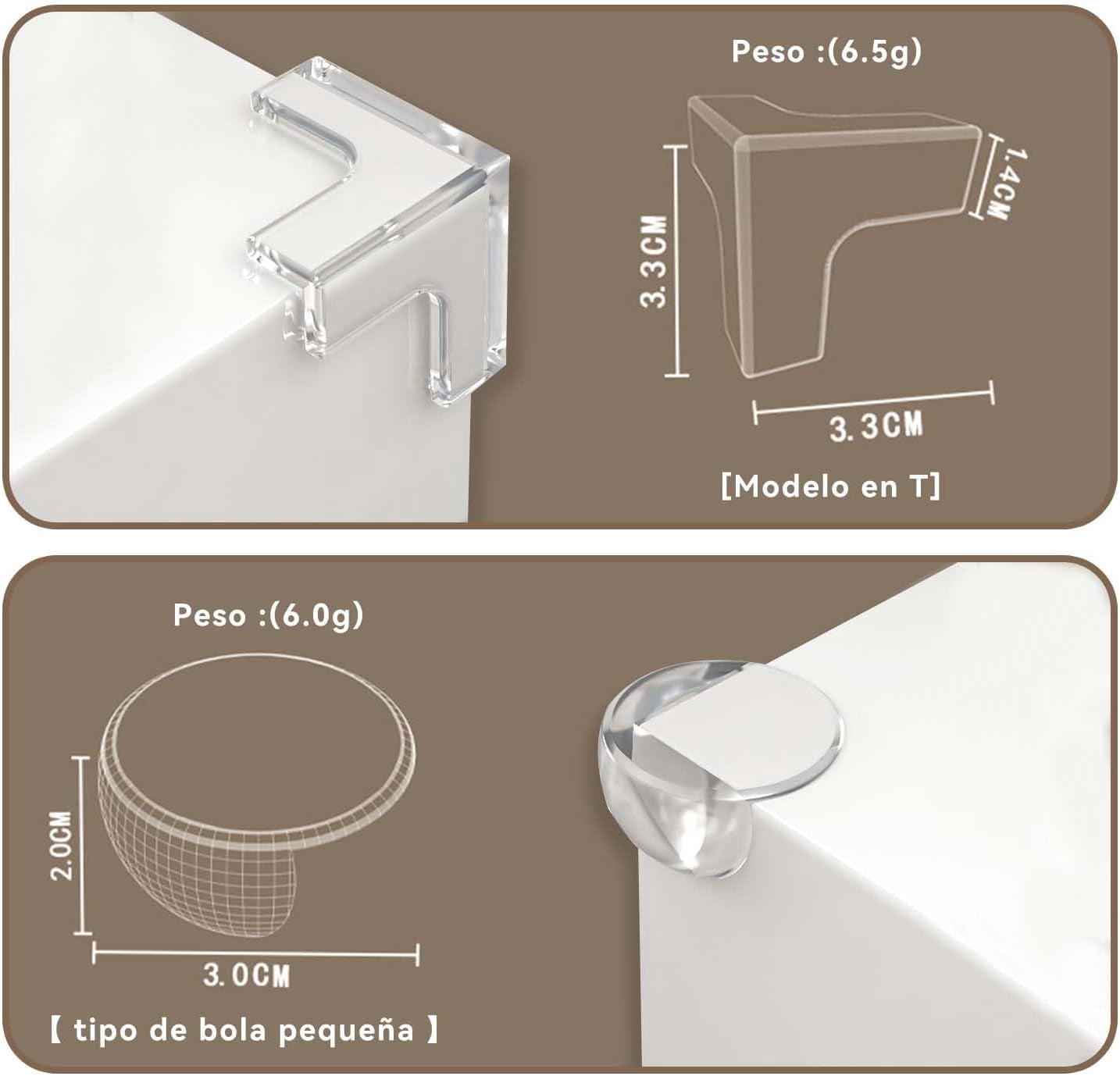 【22 PIECES】Clear Corner and Edge Protectors, Strong Adhesive, Durable and Sturdy, Soft Corner Guards to Protect Tables, Babies, Children, the Elderly, and Furniture