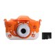 thumbnail image 1 of Cámara Para Niños Cámara para niños de 40MP con juguetes de cámara digital para niños con cordón HD (naranja + 32G), 1 of 8
