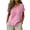 Pink@GC@, variant on CONZONE Women's Cotton Linen Tshirts Short Sleeve T Shirts for Women Casual Crew Neck Solid Color Lightweight Tees Soft Cozy Tops