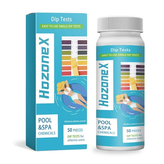 Pool 3-in-1 pH Test Strips – Quick & Accurate Pool Water Quality Test