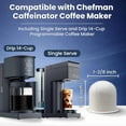 thumbnail image 2 of 12 Premium Charcoal Water Filter Pods for Chefman Caffeinator Single Serve & Drip 14-Cup Coffee Makers, Activated Carbon Water Filter Replacement Cartrid s, Compatible with Chefman Replacement Parts, 2 of 2