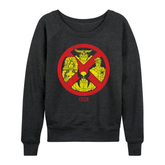 Marvel X-Men - Logo Characters - Women's French Terry Pullover Sweatshirt