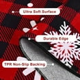 thumbnail image 7 of Bleum Cade Christmas Snowflake Area Rugs 2x3 Entryway Rug, Red Buffalo Plaid Non Slip Washable Door Mat,Outdoor Indoor Welcome Mat for Entrance,Christmas Decorations, 7 of 7