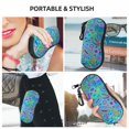 thumbnail image 6 of ZICANCN Sunglasses Soft Case, Colorful Psychedelic Mozaic Tribal Neoprene Zipper Eyeglass Case for Men Women, 6 of 9