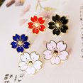thumbnail image 2 of Fashion Flower Metal Brooch Pin Women Sweater Shirt Collar Badge Decor Jewelry, 2 of 8