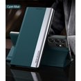 thumbnail image 2 of Case for Samsung Galaxy S21 Ultra (Not fit S21) Premium PU Leather Cover [Shockproof TPU Interior Case] Stand Flip Phone Case for Samsung Galaxy S21 Ultra CX Green, 2 of 9