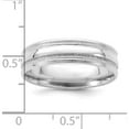 thumbnail image 3 of 14K White Gold Light Comfort Fit Fancy Band (Size 8) Made In United States wb104l-8, 3 of 5