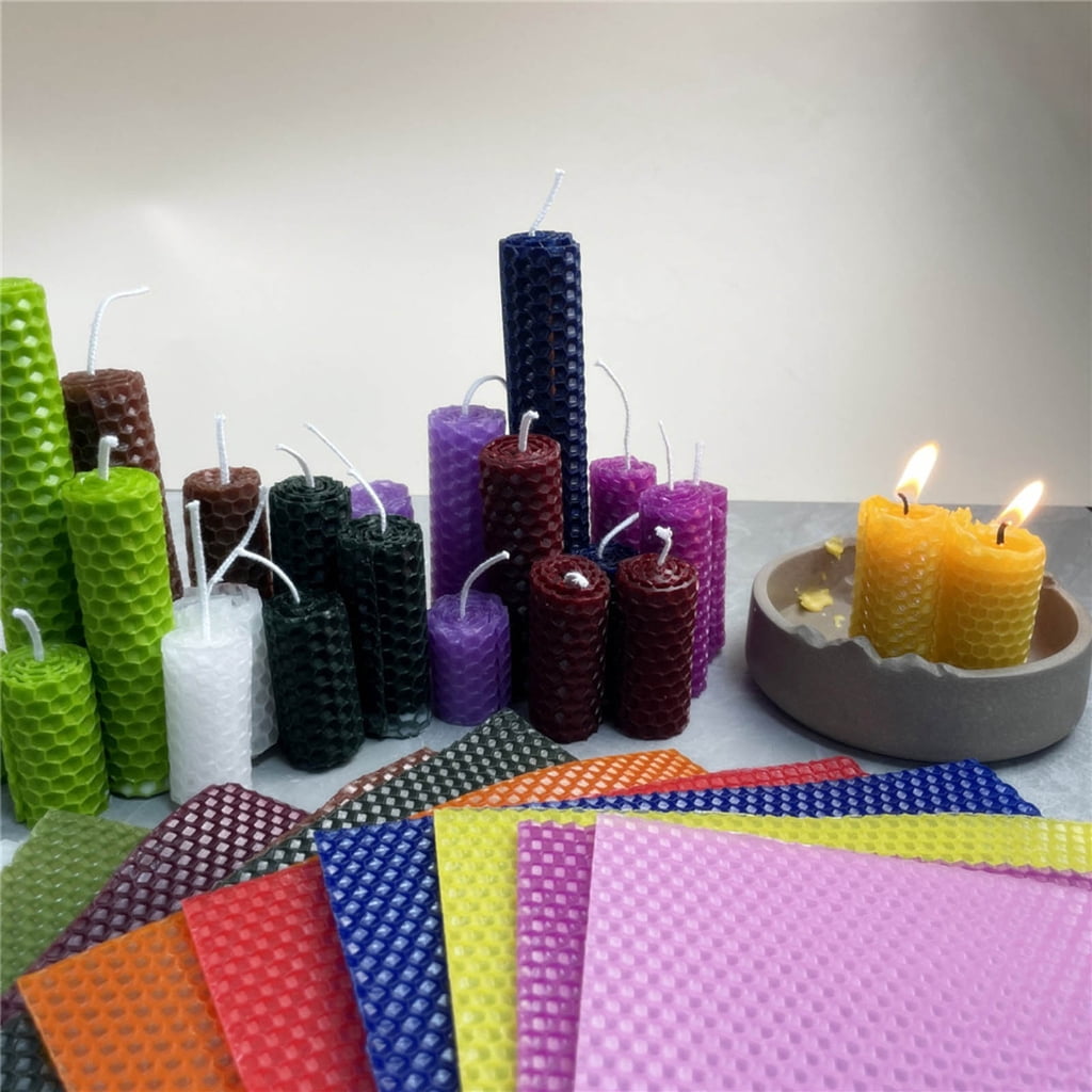 12 Pieces Wax Making Kits Wax Sheets Making Supplies for Christmas Home Decor Craft