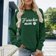 thumbnail image 4 of Frenchie Mom Sweatshirts for Women Long Sleeve Crewneck Graphic Sweatshirt for French Bulldog Lover Pullover Tops, 4 of 5