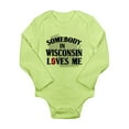 thumbnail image 1 of CafePress - Somebody In Wisconsin - Long Sleeve Infant Bodysuit, 1 of 1