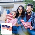 thumbnail image 2 of 20Pcs USA United States Mini Flags Fade Resistant Hand Held Small Miniature American US Flags Party Accessories, 2 of 7