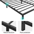 thumbnail image 5 of 6-inch Metal Low Bed Frame with Metal Slat Support, No Box Spring Needed, 5 of 6