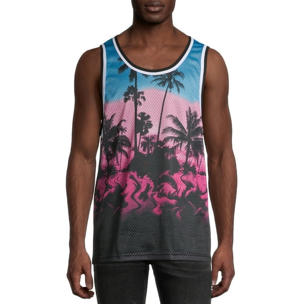 No Boundaries Men's and Big Men's Mesh Tank, Available Up to Size 3XL ...