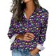 thumbnail image 2 of Camisetas de Manga Larga para las Mujeres Impreso Casual Suelto Cardigan Poliéster Longitud Regular de las Mujeres Larga Chaqueta de Invierno sin Capucha Moda, 2 of 5