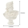 4Pcs Greek Statues Mini Greek Bust Statues Greek Bust Statues