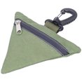 thumbnail image 5 of Portable Coin Purse Oxford Cloth Outdoor Triangular Money Key Storage Waist Bag with BuckleGreen, 5 of 5