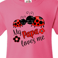 thumbnail image 4 of Inktastic My Papa Loves Me with Cute Ladybugs Youth T-Shirt, 4 of 5