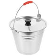 thumbnail image 2 of Tineasur Stainless Steel Round Bucket Lid for Storage, Metal Cover, 1 Piece, 2 of 6