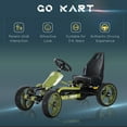 thumbnail image 4 of Aosom Ride-on Pedal Go Kart with Adjustable Seat and Hand Brake, Green, 4 of 10