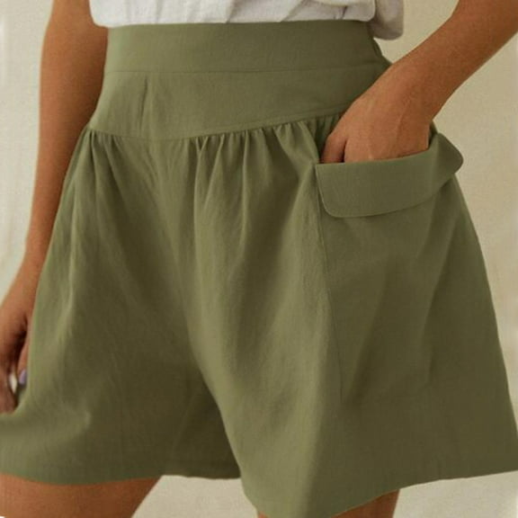 Rutainlusire Womens Shorts Clearance Women Casual Solid Short Trousers Summer Pants Bottoms