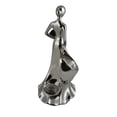thumbnail image 5 of 14" Polished Silver Lady In Dress Bottle Holder, 5 of 6