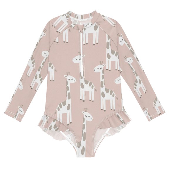 BZSMCE Swimwear アニメ ã‚リン柄 For Long Sleeve One-Piece Swimsuit UPF 50 And UV Protection Quick Dry Chlorine Resistantアニメ ã‚リン柄 Pattern