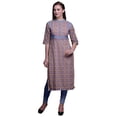 thumbnail image 1 of Bimba Viscose Santoon Kurta Summer Tunic Printed Straight KurtisForWomen, 1 of 5