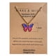 thumbnail image 3 of Han Zhishang Collar Con Colgante De Mariposa De Aleación Bohemio, 3 of 4