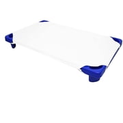 Timeless Trends Cot Sheets for Toddler and Preschool - Daycare/Pre-School Cot Sheet - Corner Elastic Loops - Cot Bed Fitted Sheet - Poly Cotton Surface Pack of 3 (22" W X 52" L) - White