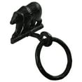 thumbnail image 3 of Black Metal Wall Mount Bear Kitchen/Bath Towel Ring Hanger Holder Rustic Decor, 3 of 3