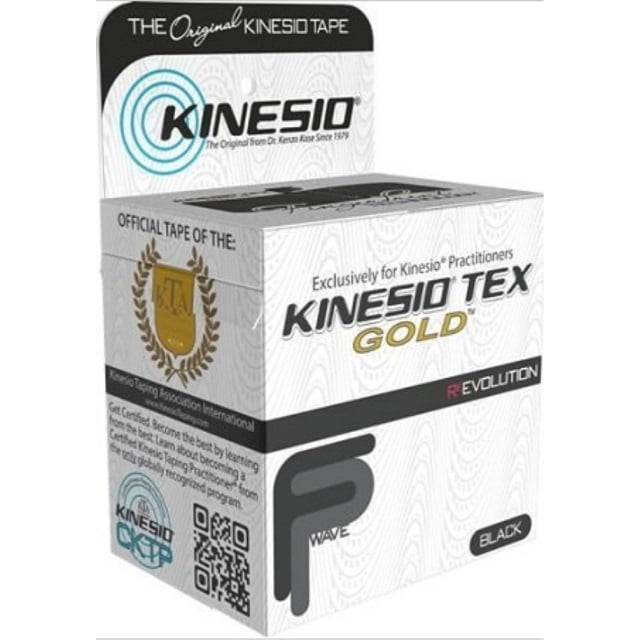 5cm x 5m KINESIO TEX GOLD Tape Roll 2” x 16.4’ GKT45024 Black 