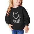 thumbnail image 5 of Fesfesfes Gray Sweatshirt Fall And Winter Middle Big Girls Boys Heart Print Long Sleeve Top Sweater, 5 of 5