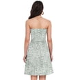 thumbnail image 3 of Dailycode Summer Dresses for Women Strapless Casual Beach Cover Ups Line Graffiti Tube Top Sundress, 3 of 8