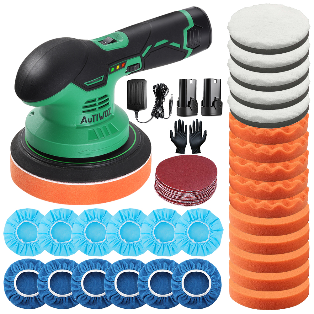 BATOCA 6inch Cordless Car Buffer Polisher with 6 Variable Speed,DA