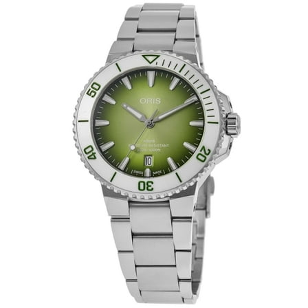 Oris Aquis Date Taste of Summer Automatic Green Dial Steel Men's Watch 01 733 7787 4137-07 8 22 04PEB